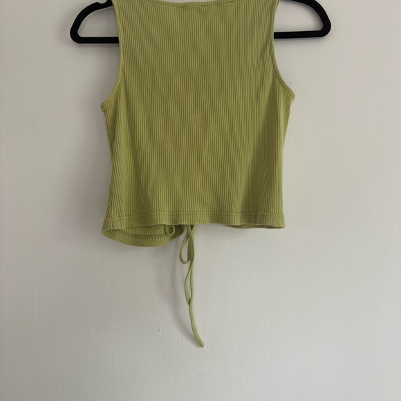 Callahan Light Green Ruched Tank Top - Picture 4 of 4